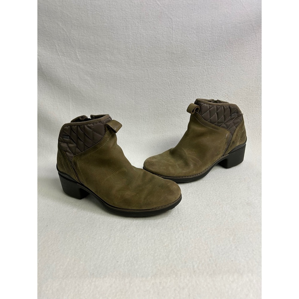 Gorpcore Merrell Womens 10 Olive Chateau Mid Pull Waterproof Quilted Ankle Boots